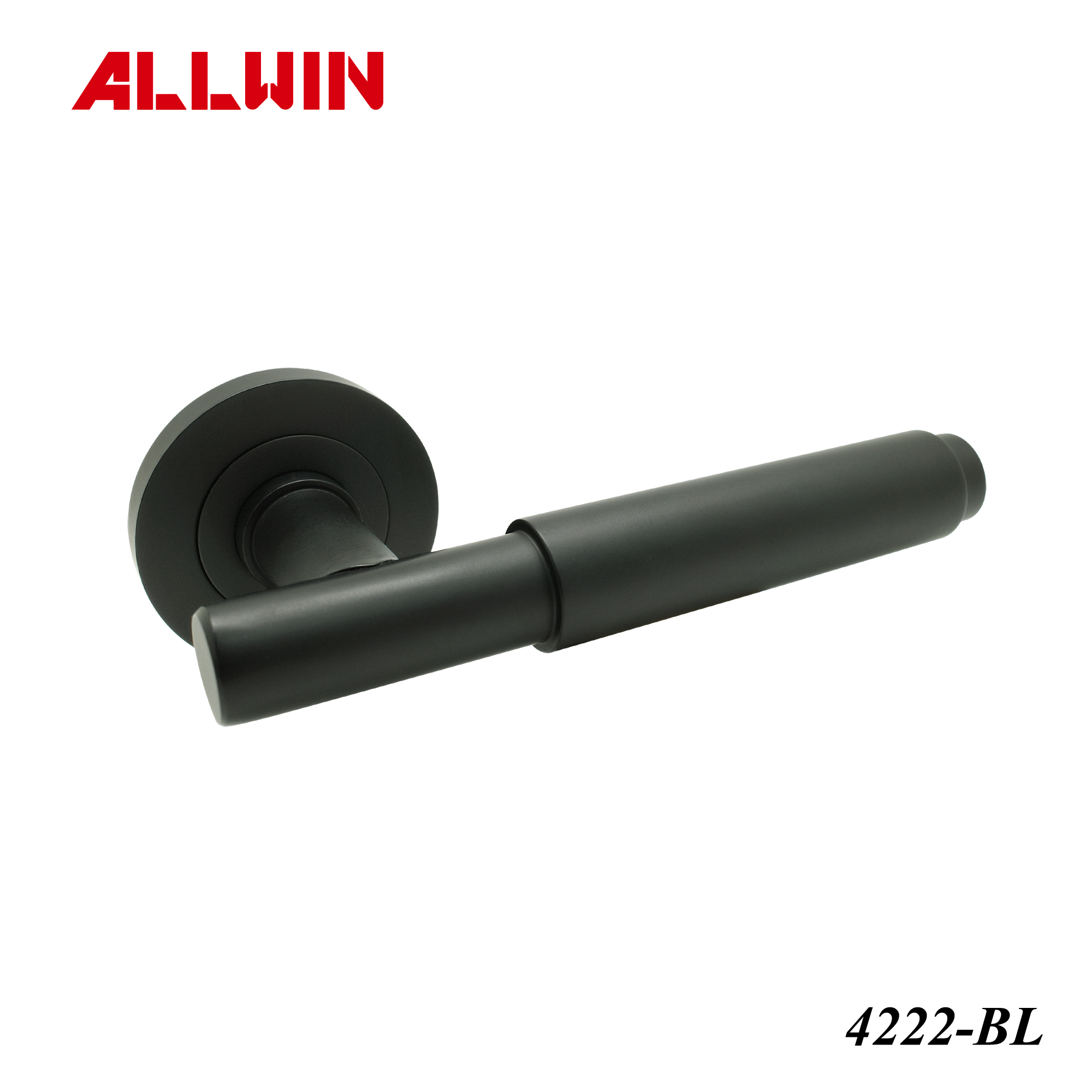 Matt Black Brass Lever Door Handle