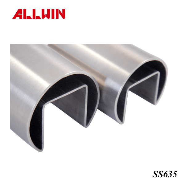 90 Degree Stainless Steel Double Slot Round Tube-ALLWIN Architectural  Hardware