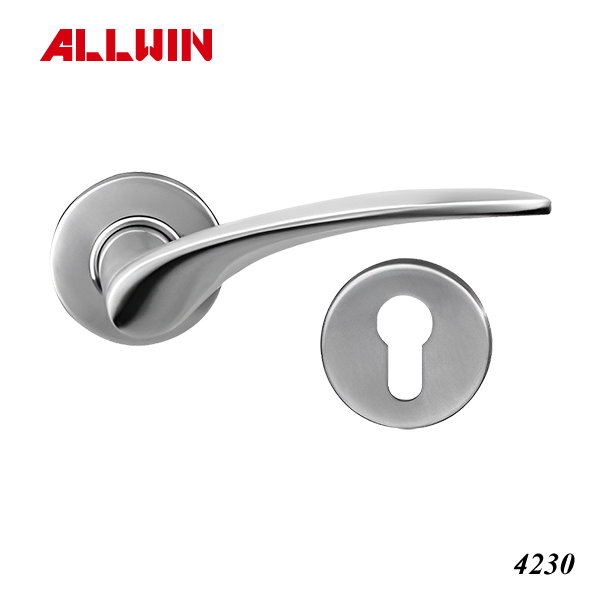 Maniglie per porte interne in acciaio inox con serratura-ALLWIN  Architectural Hardware