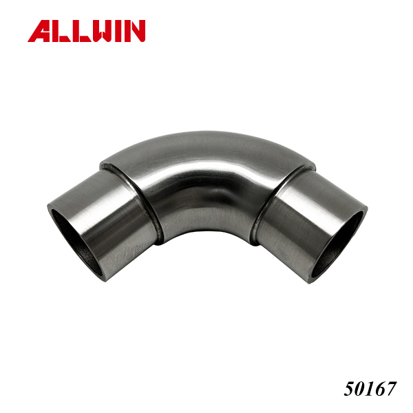 Stainless Steel 4 Way Tee Tube Connector-ALLWIN Architectural Hardware