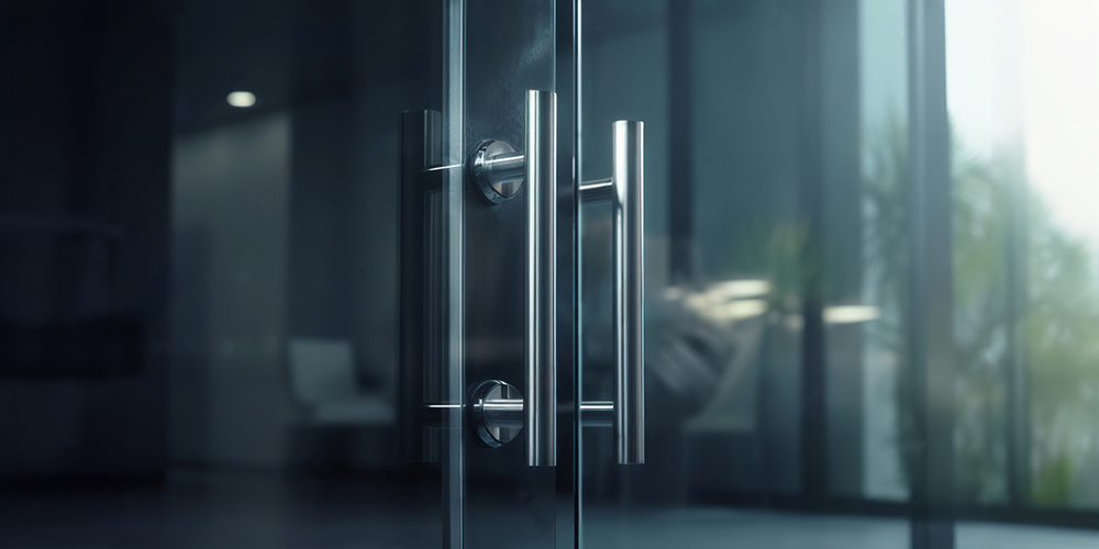 glass door handle